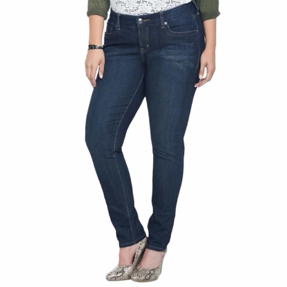 Torrid Dark Wash Curvy Skinny Jeans